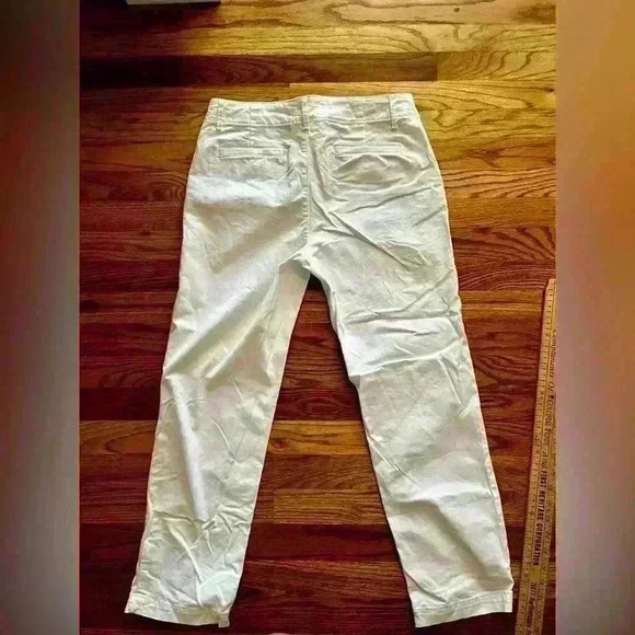 LOFT - MONROE SLIM WHITE CHINO PANTS - SIZE 4 - Picture 8 of 9